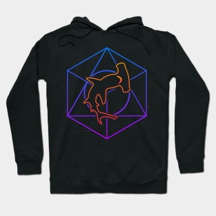 Psychedelic Sacred Geometry Hammerhead Shark Hoodie